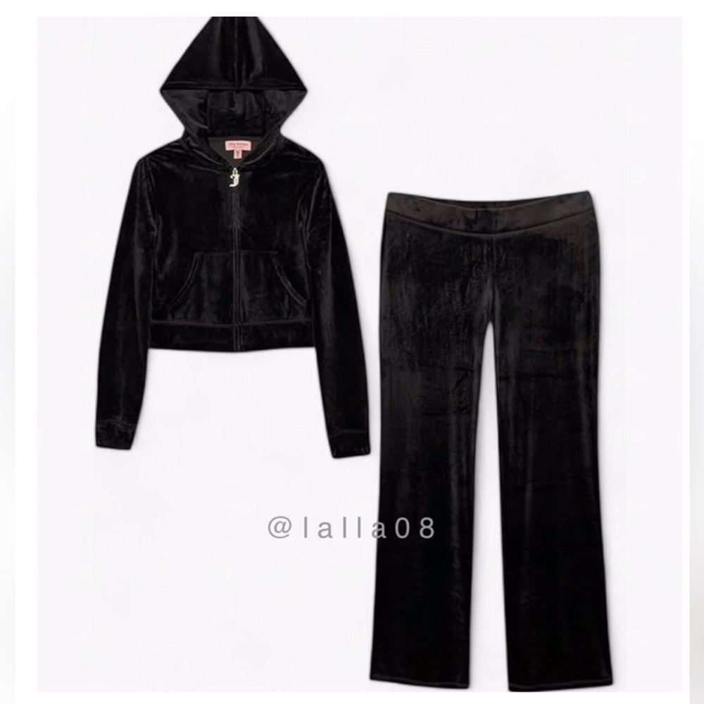 New Juicy Couture OG Bling Black Tracksuit Set - Picture 7 of 14